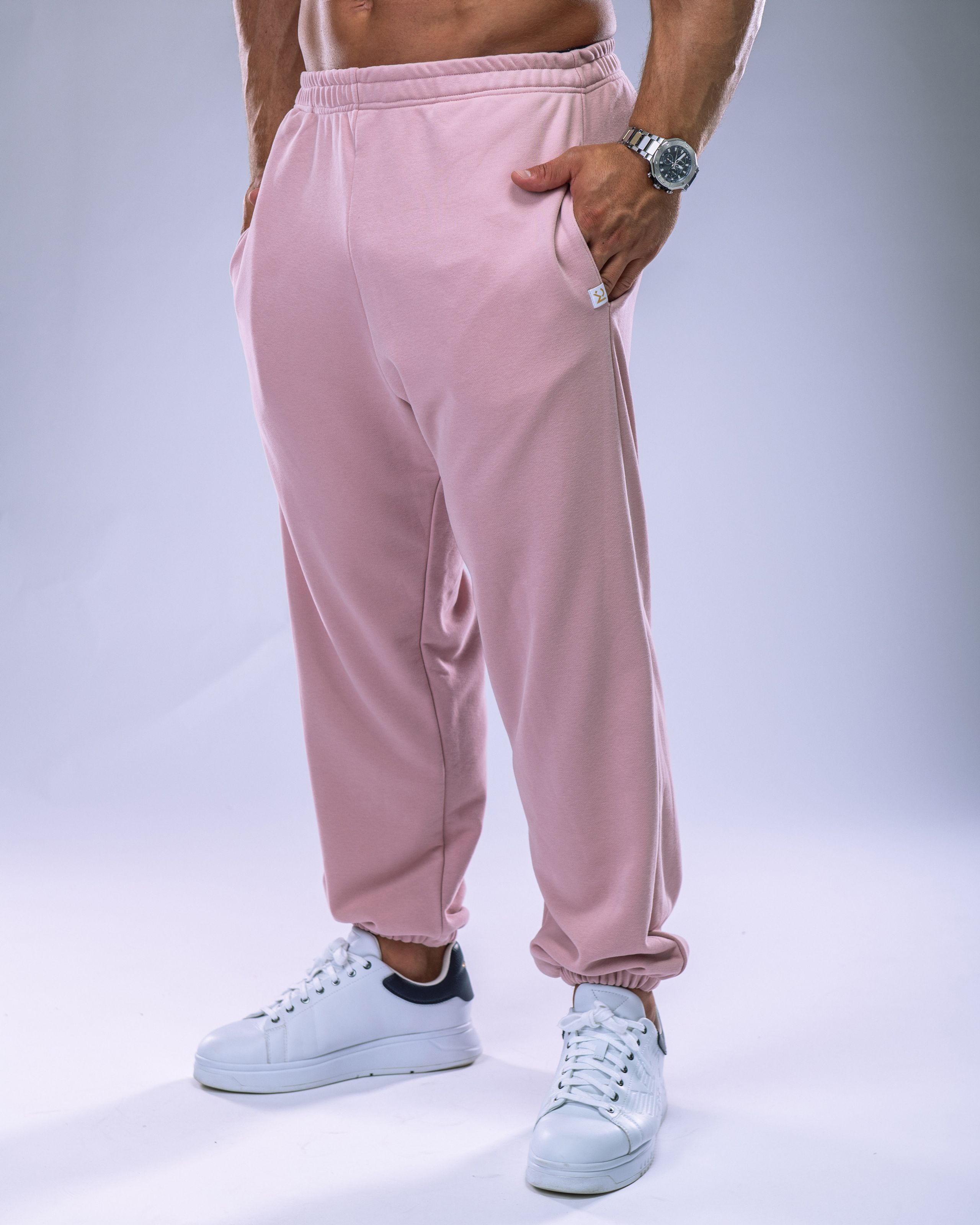 Unisex Joggers Regular Pink S-4