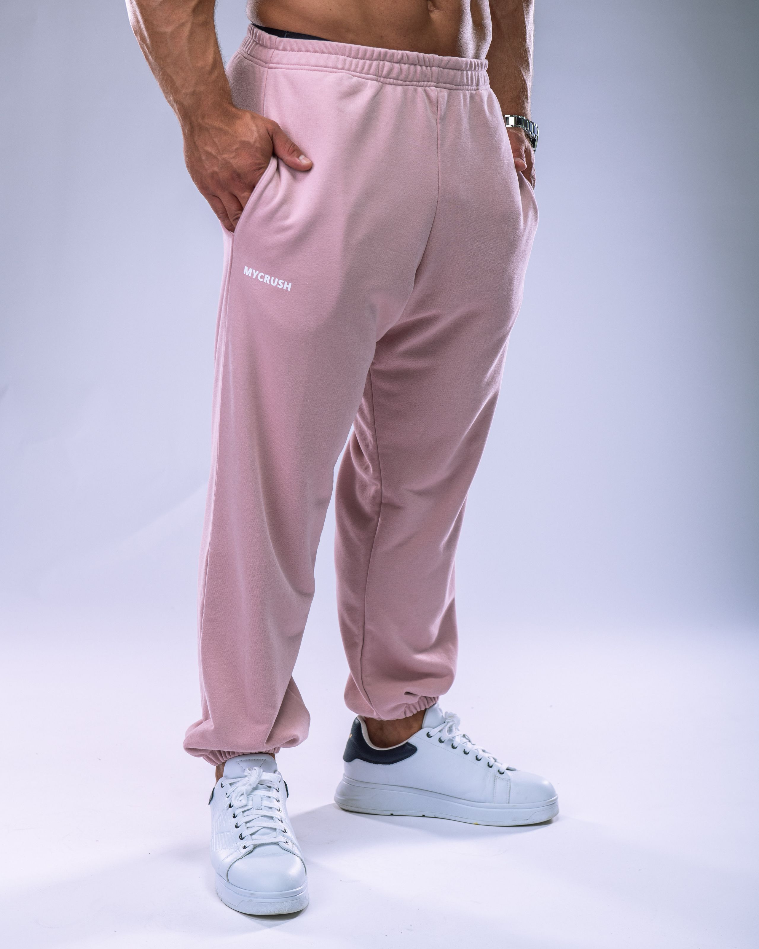 Unisex Joggers Regular Pink S-12
