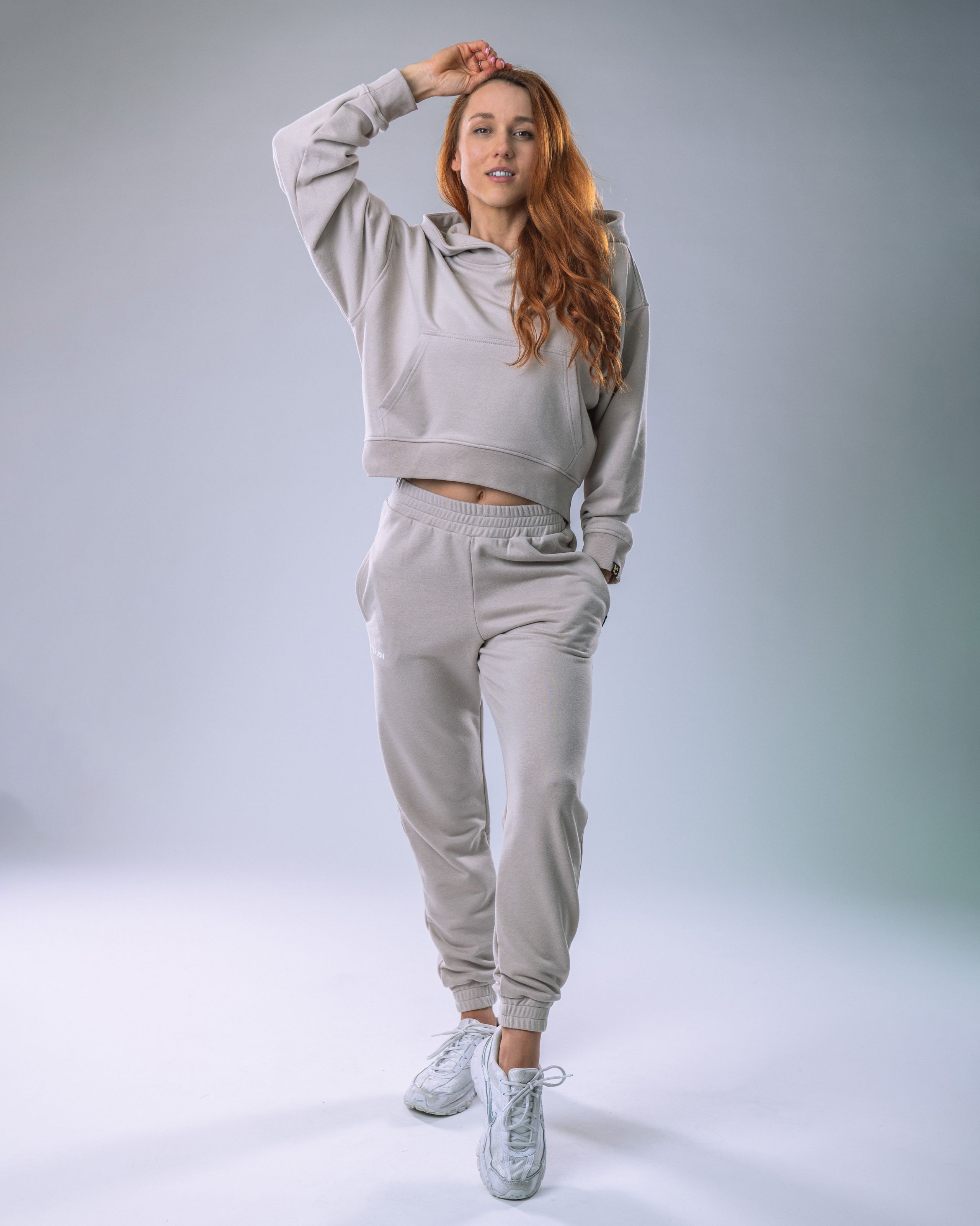 Women’s Hoodie Oversize Beige S-2