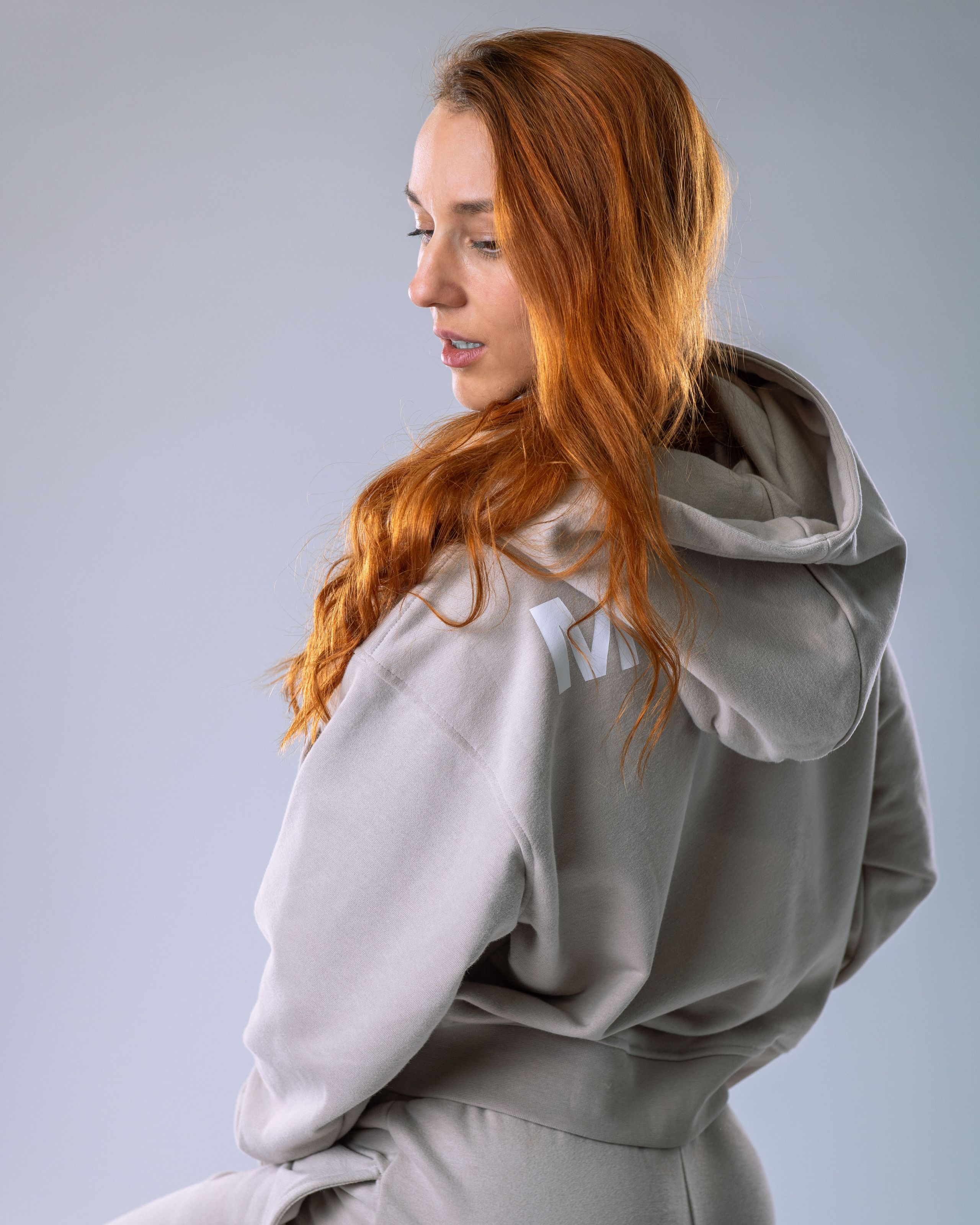 Women’s Hoodie Oversize Beige S-4