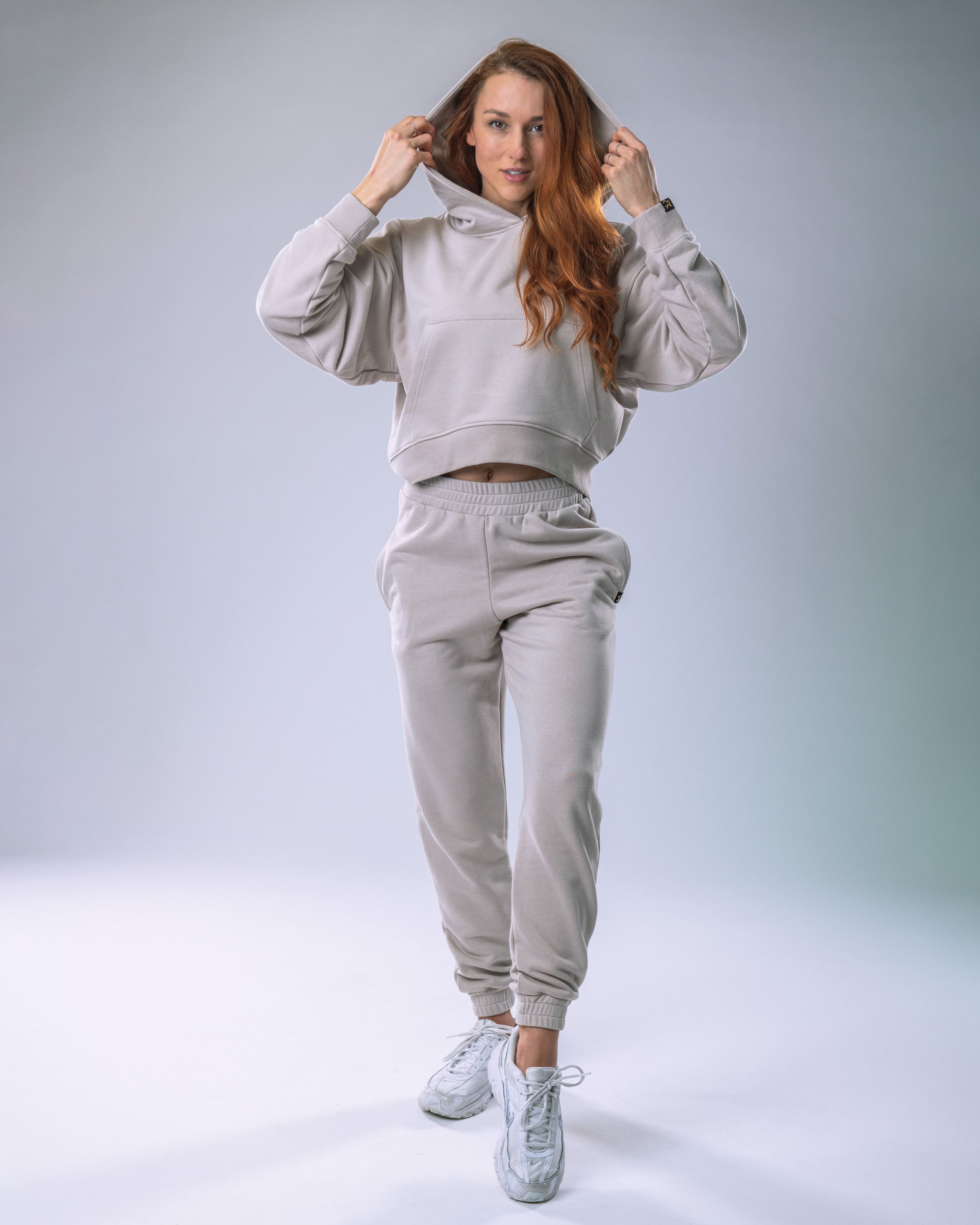 Women’s Hoodie Oversize Beige XS-5