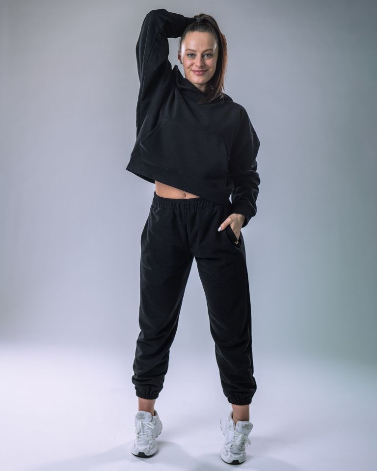 Women’s Hoodie Oversize Black M-3