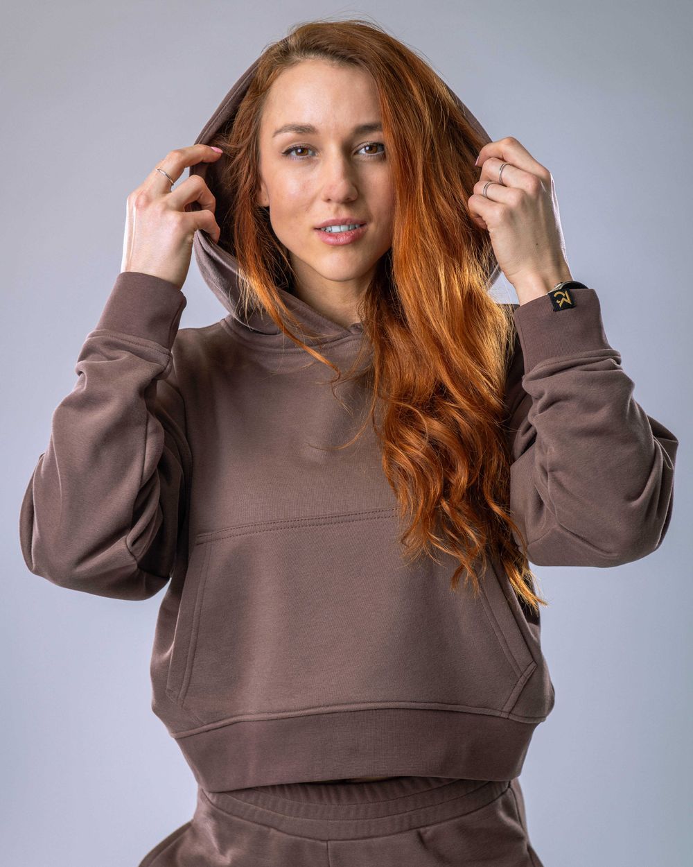 Women’s Hoodie Oversize Brown L