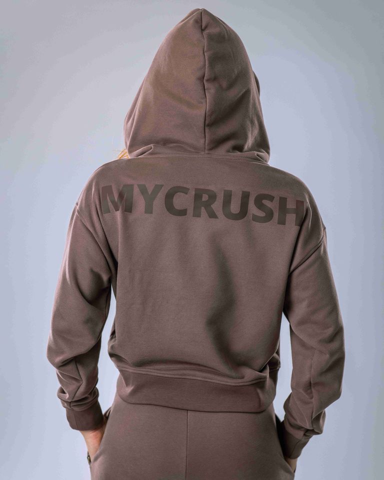 Women’s Hoodie Oversize Brown M-2