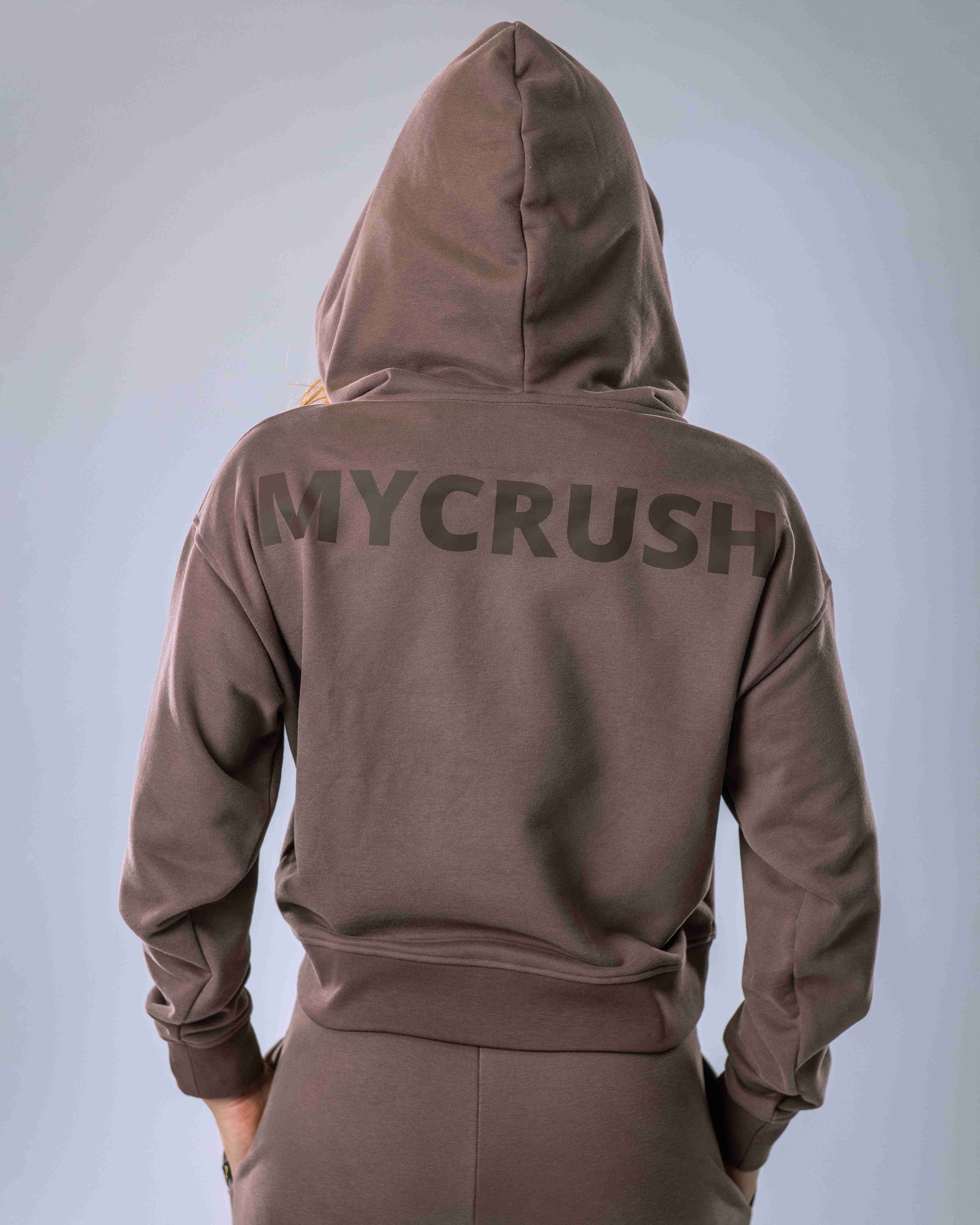 Women’s Hoodie Oversize Brown S-3