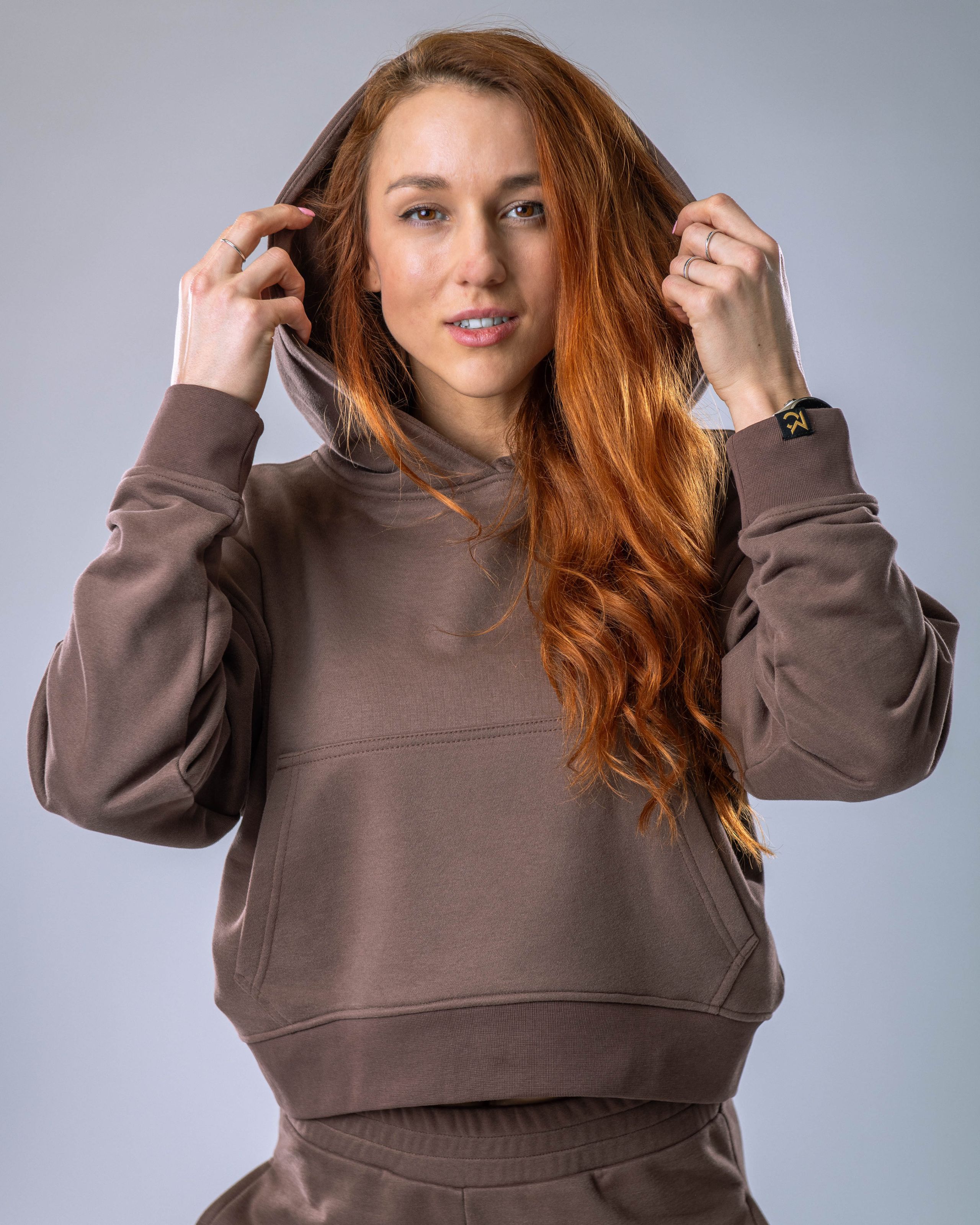 Women’s Hoodie Oversize Brown XS-0