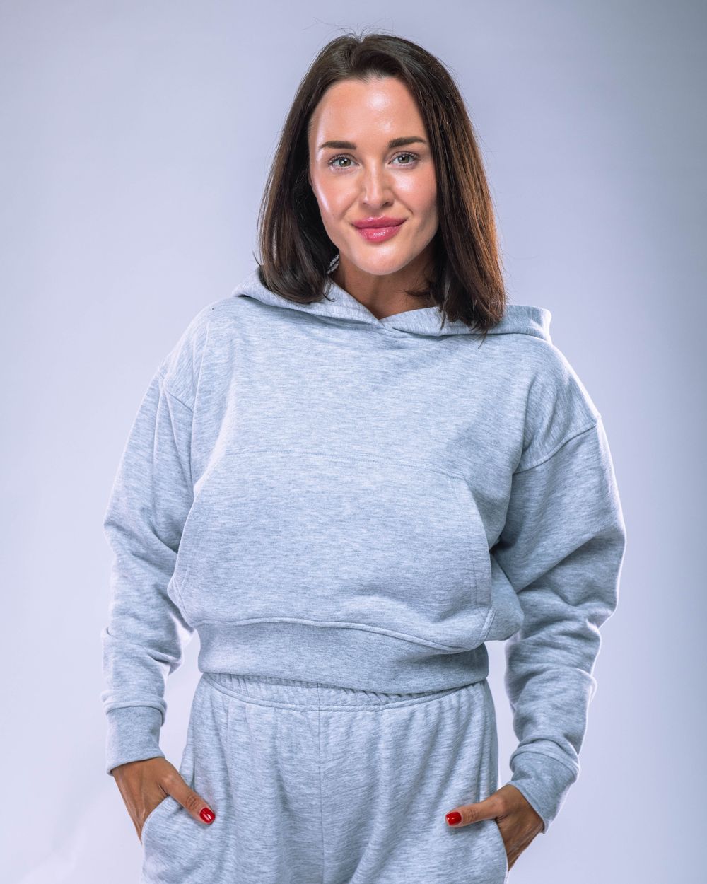 Women’s Hoodie Oversize Heather Grey S