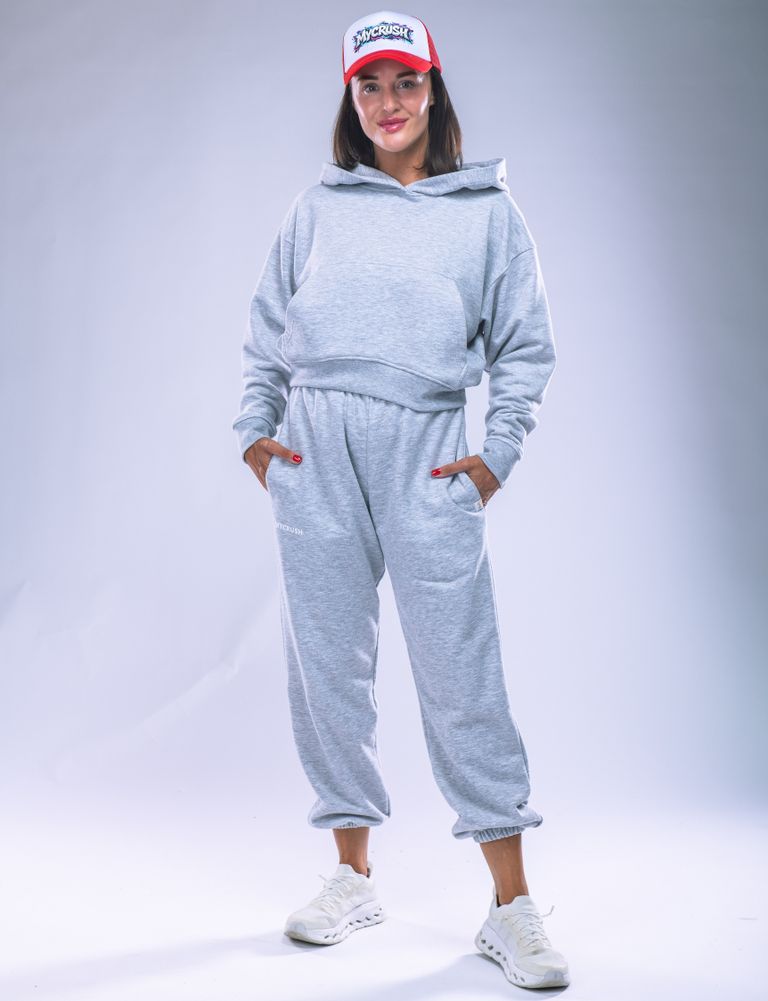 Women’s Hoodie Oversize Heather Grey XS-0