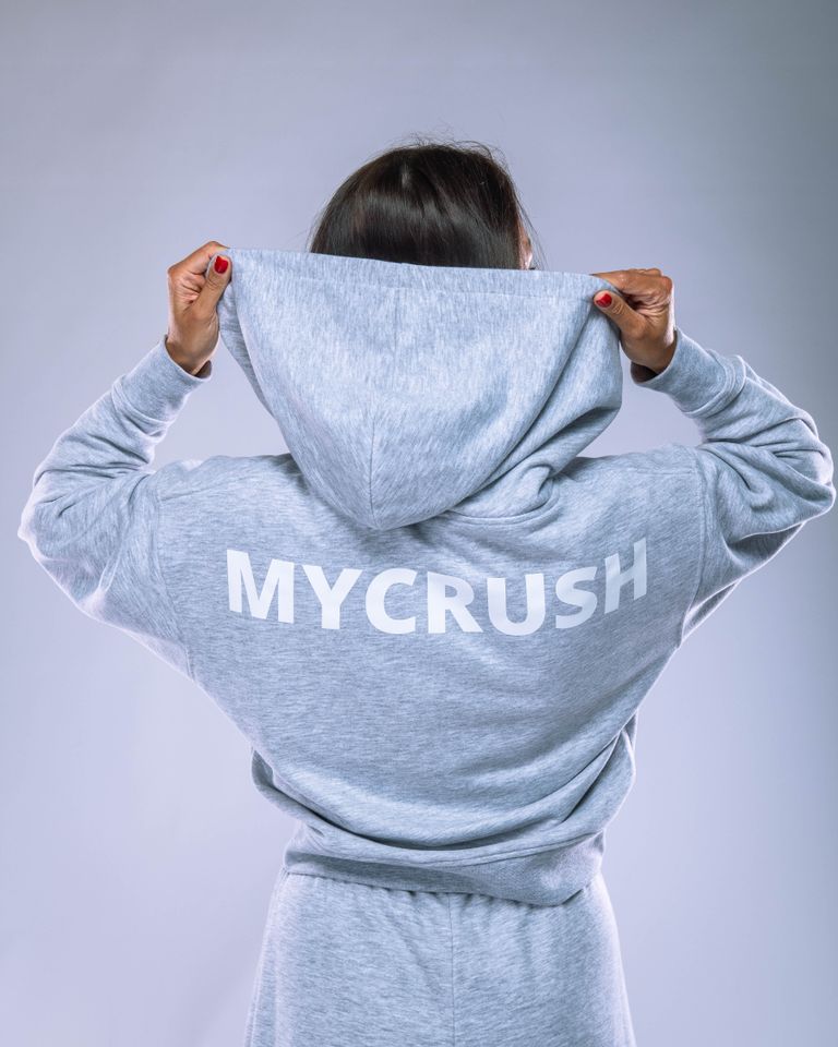 Women’s Hoodie Oversize Heather Grey XS-1
