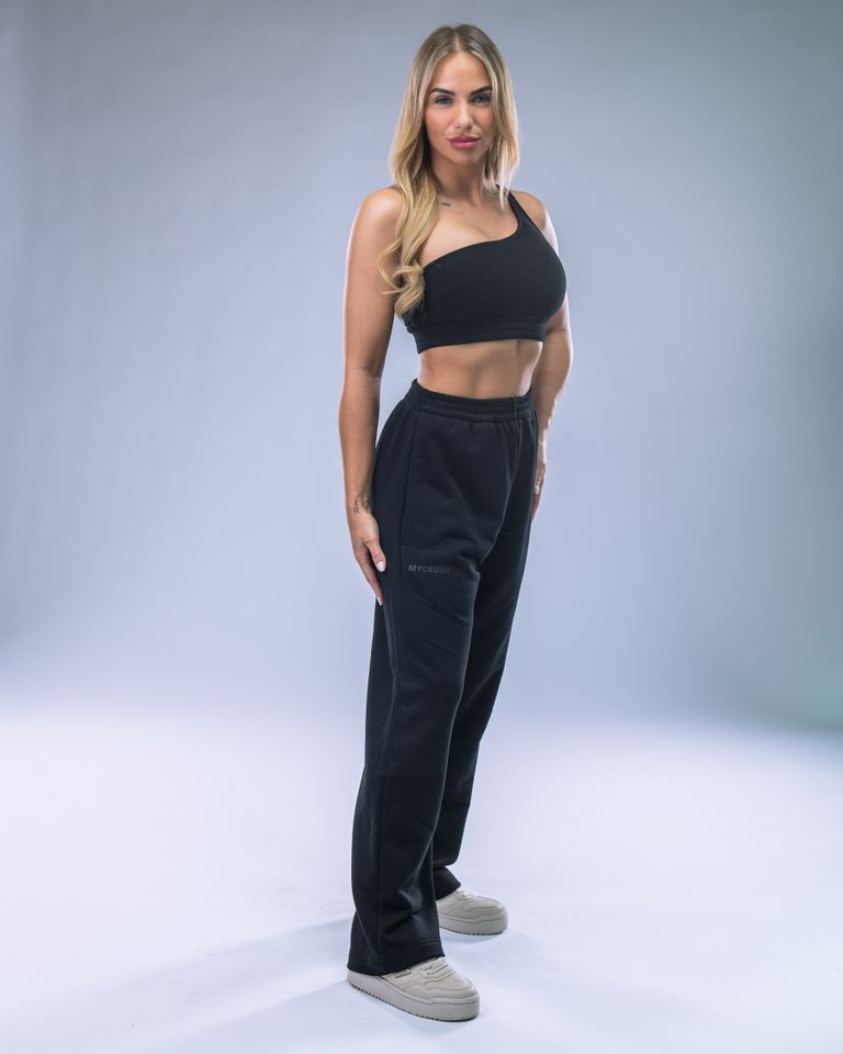 Women's One-Shoulder Top Black M-5