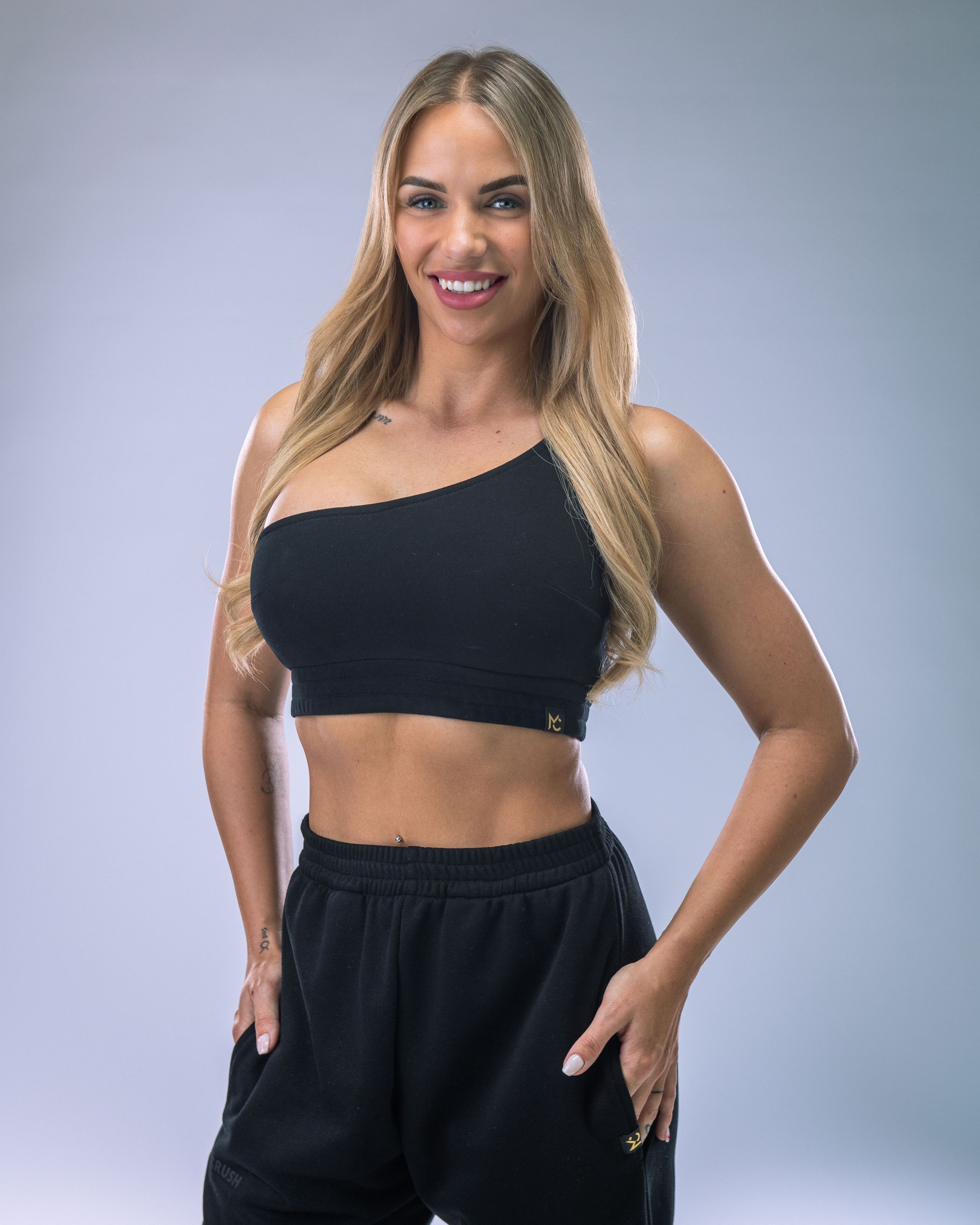 Women's One-Shoulder Top Black XS-0