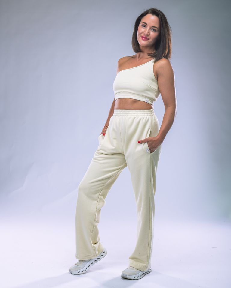 Women's One-Shoulder Top Yellow L-5