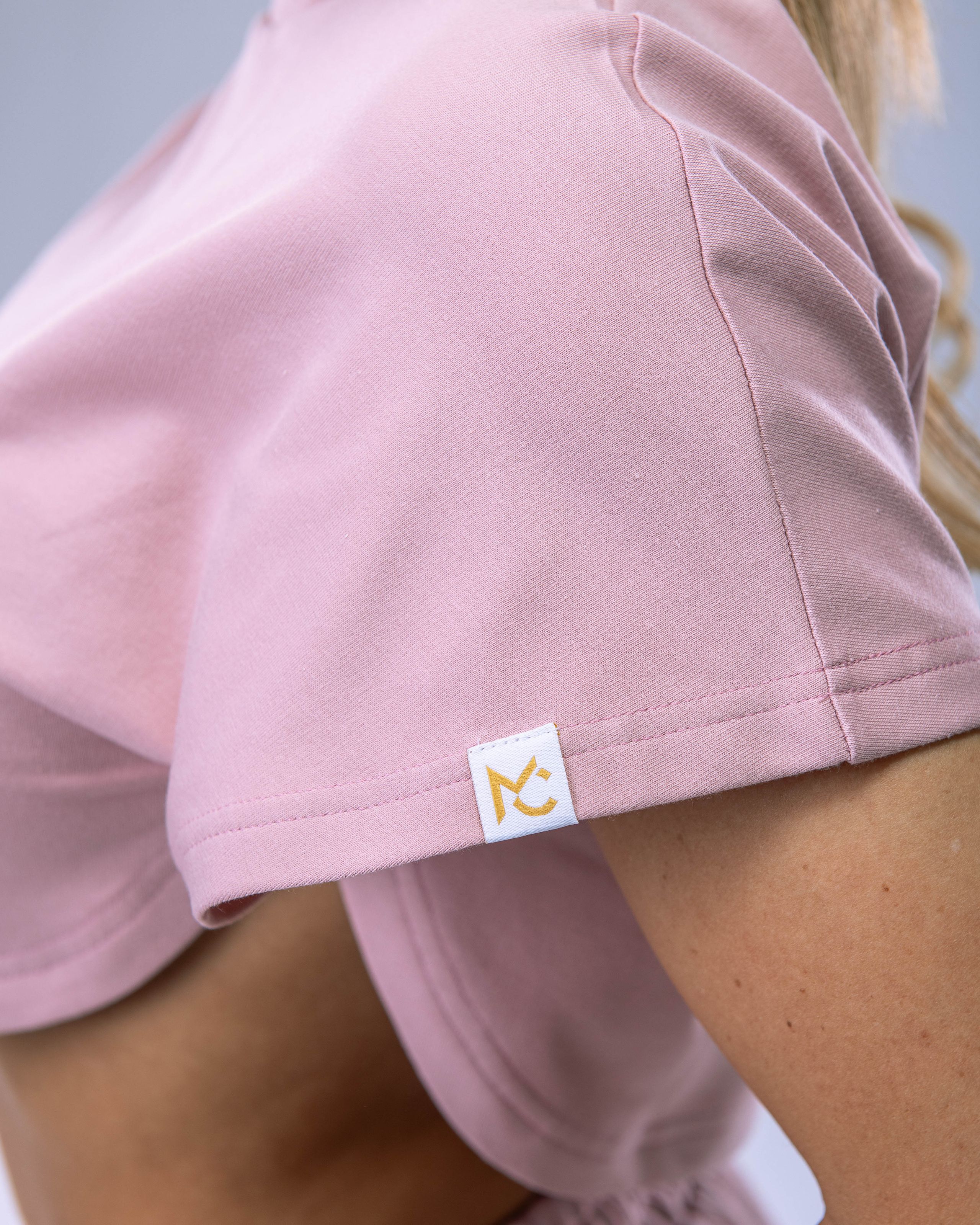 Women’s Oversize Croptop Tee Pink M-3
