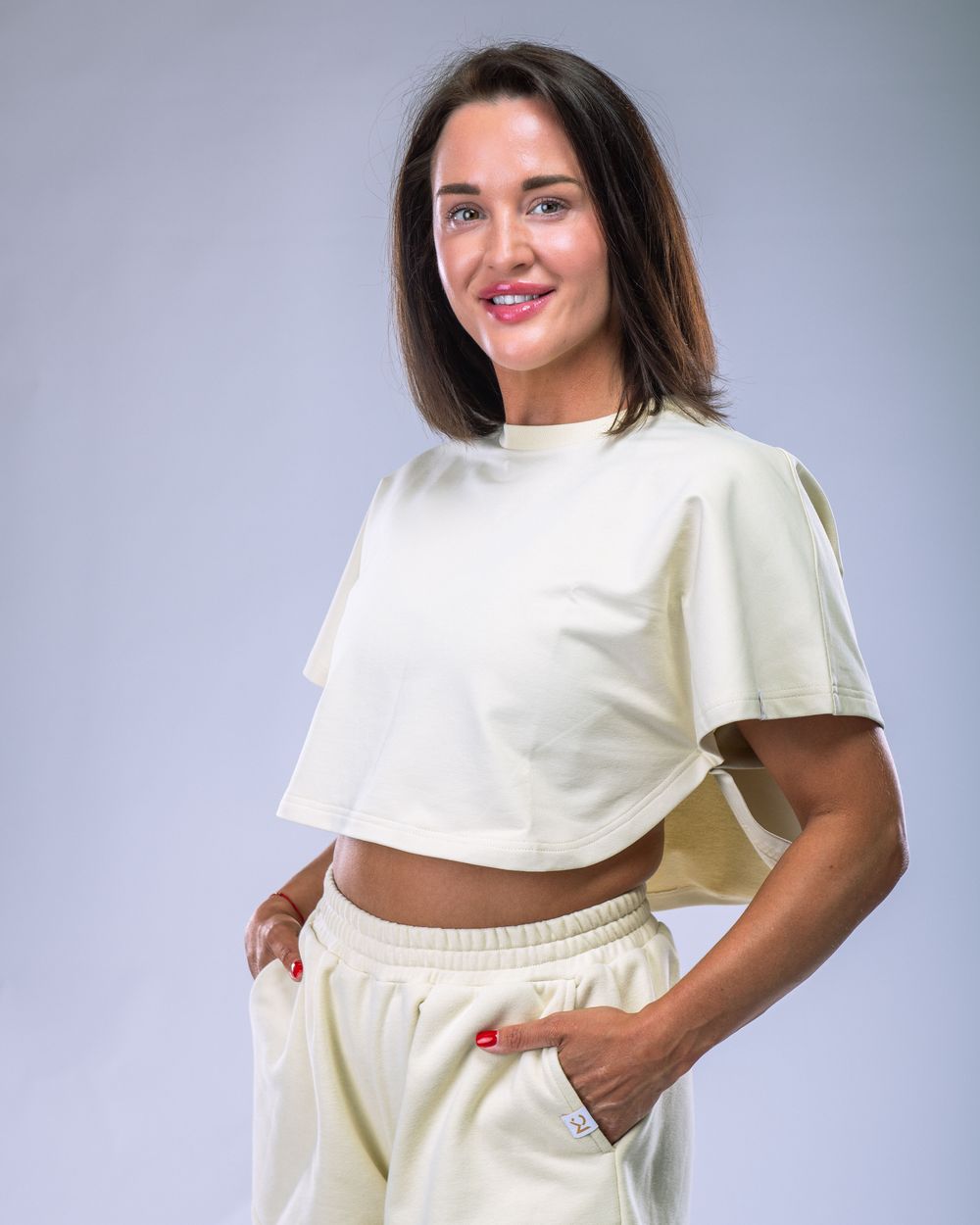 Women’s Oversize Croptop Tee  Yellow M