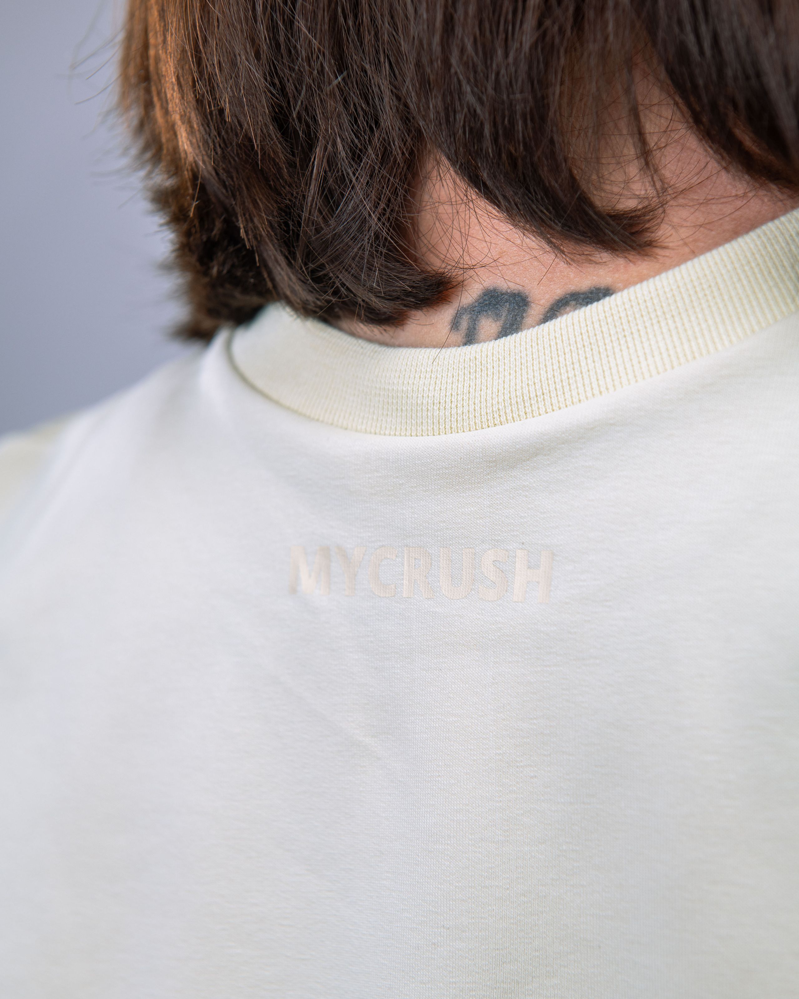 Women’s Oversize Croptop Tee Yellow S-4