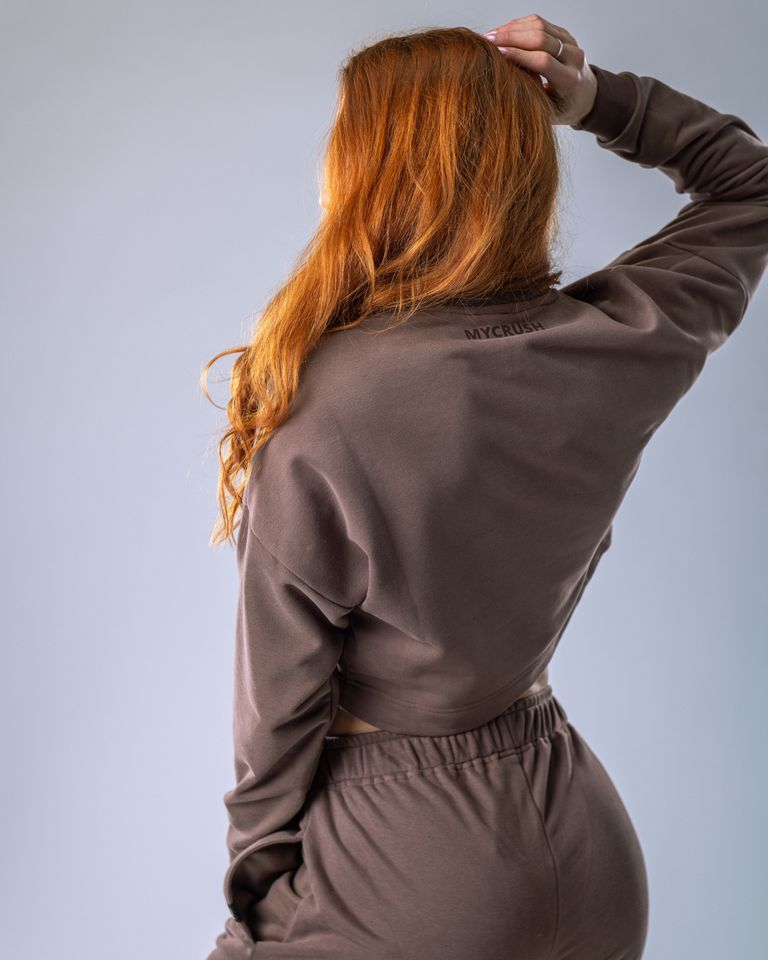 Women’s Sweatshirt Brown L-2