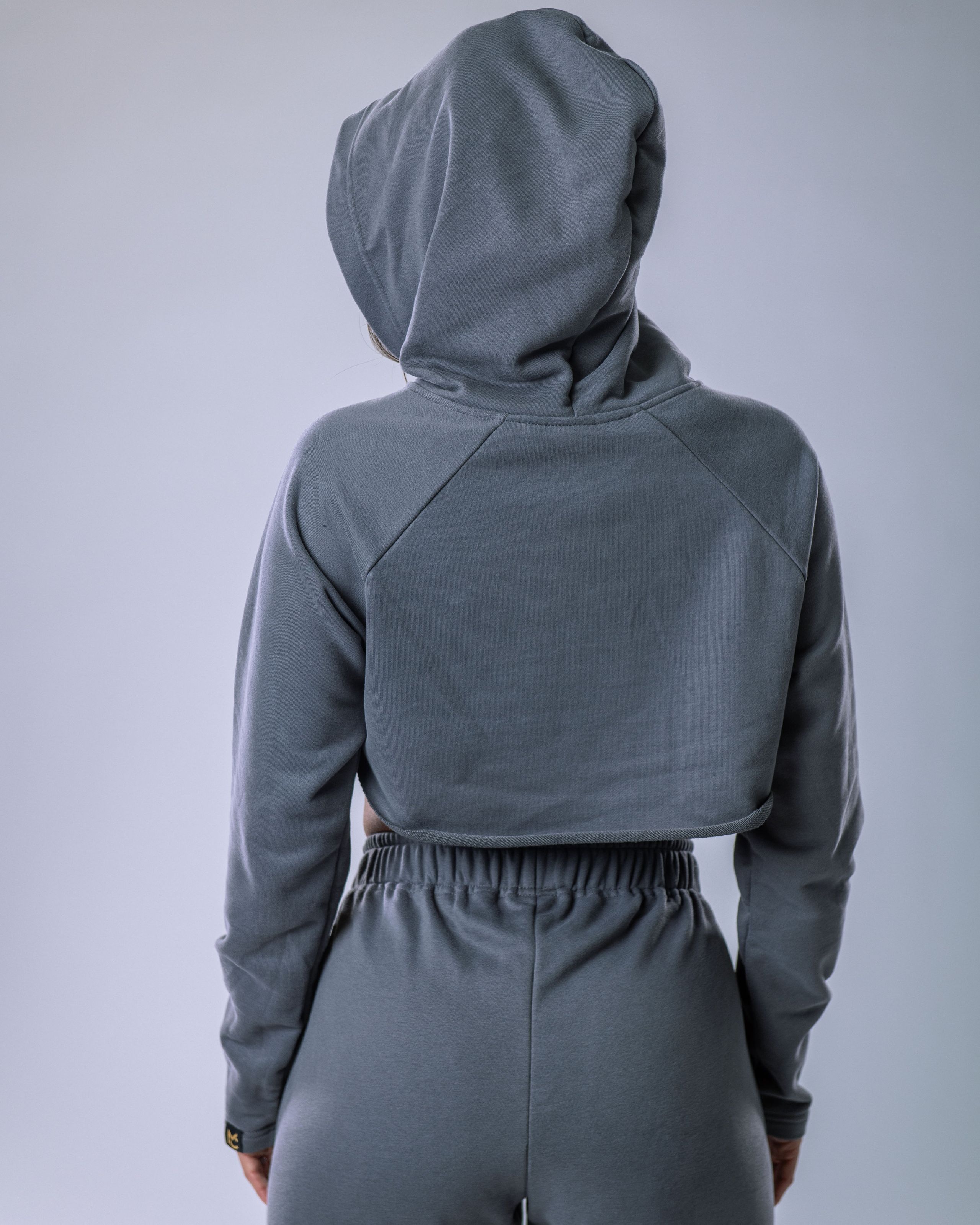Women’s Ultra Crop Hoodie Grey L-1