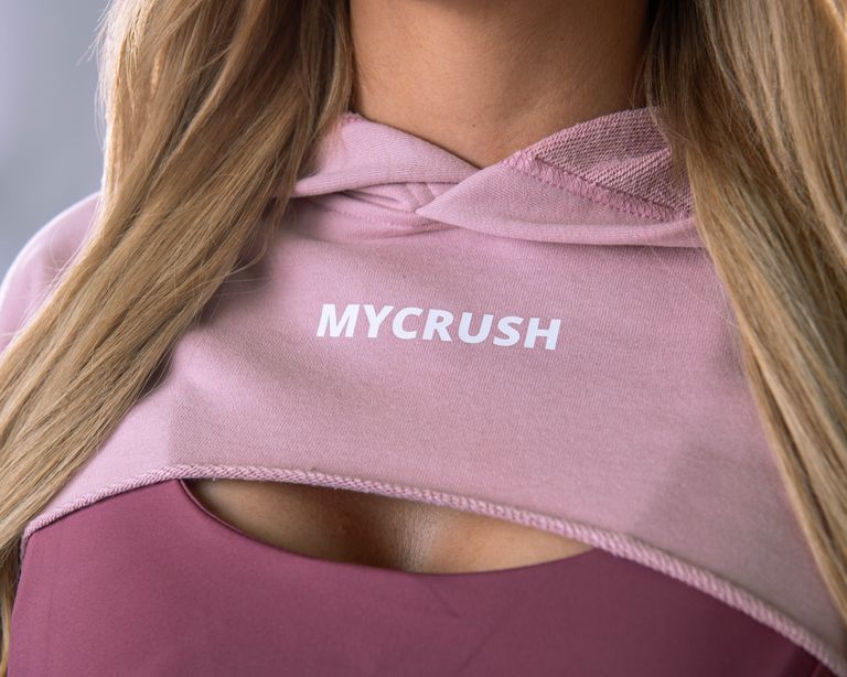 Women’s Ultra Crop Hoodie Pink M-1