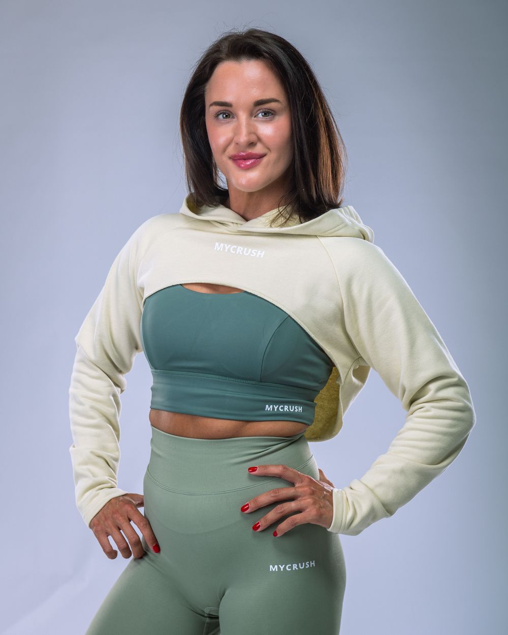 Women’s Ultra Crop Hoodie Yellow M