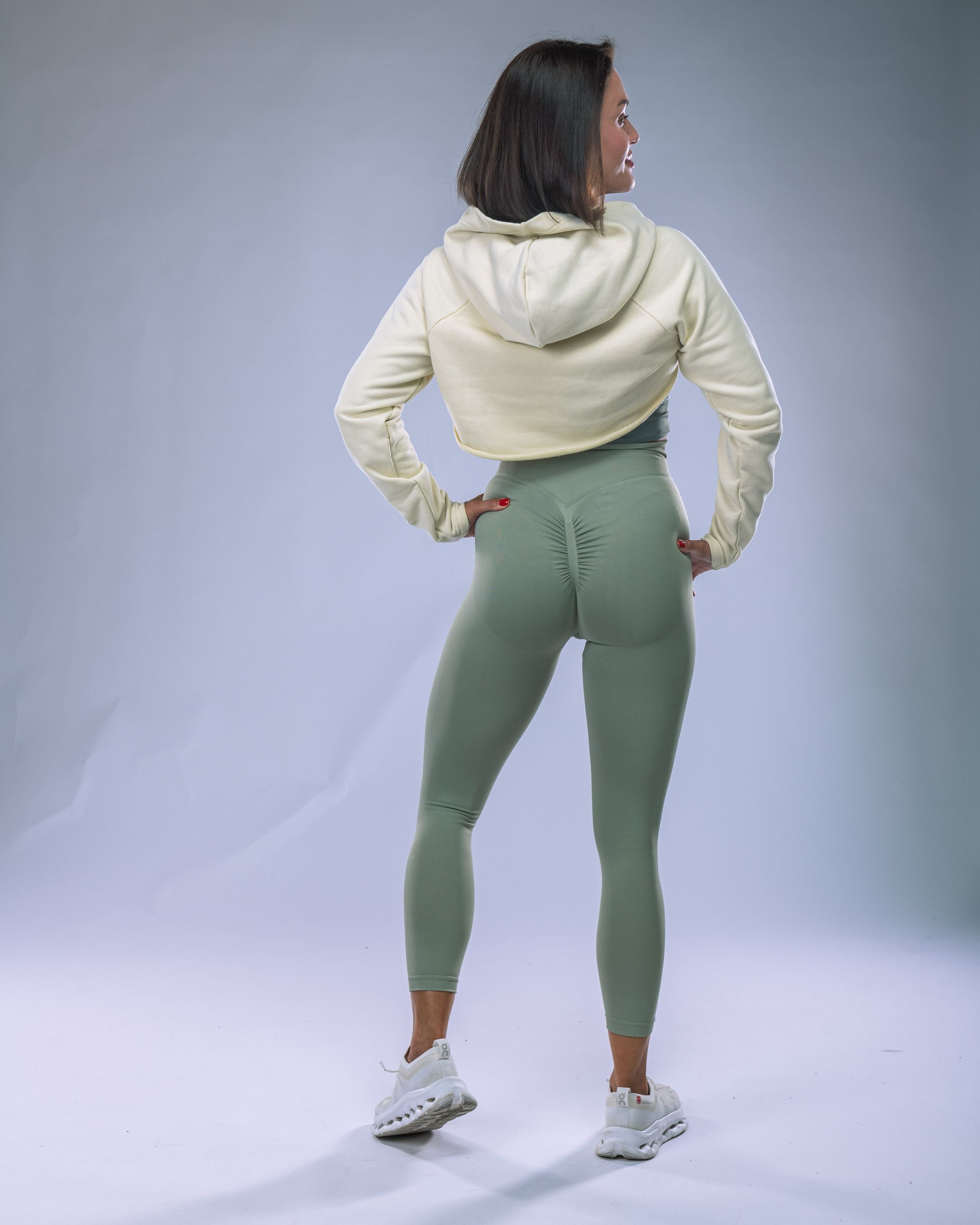 Women’s Ultra Crop Hoodie Yellow S-3