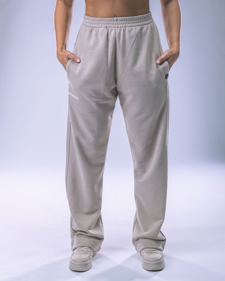 Women's Wide Joggers Beige M-1