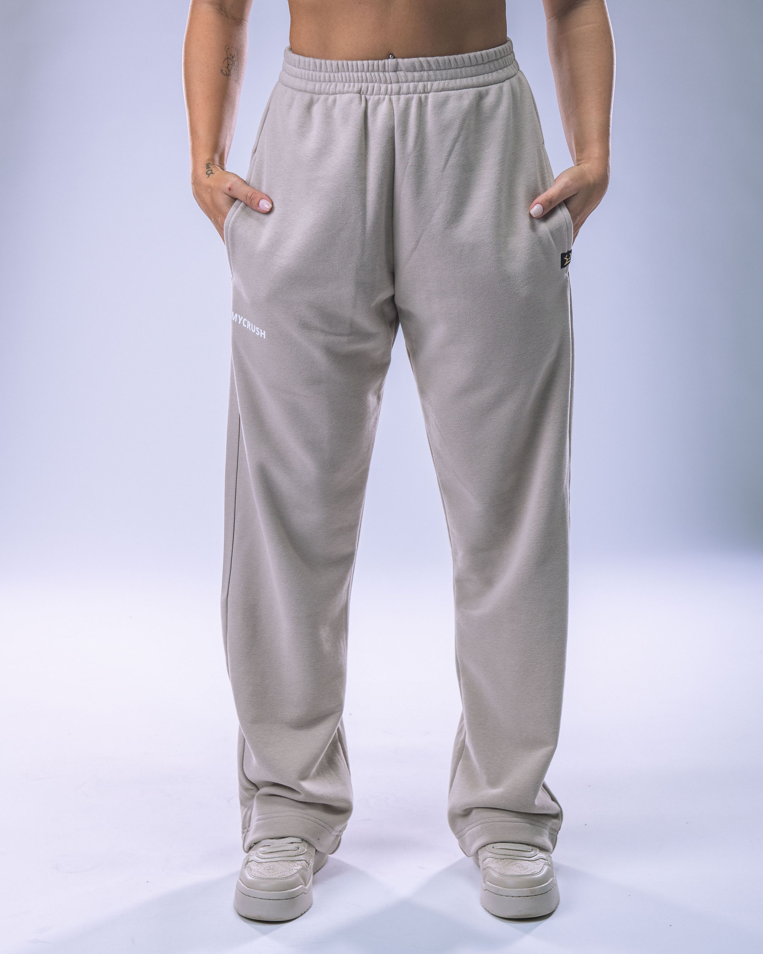Women's Wide Joggers Beige XS-2