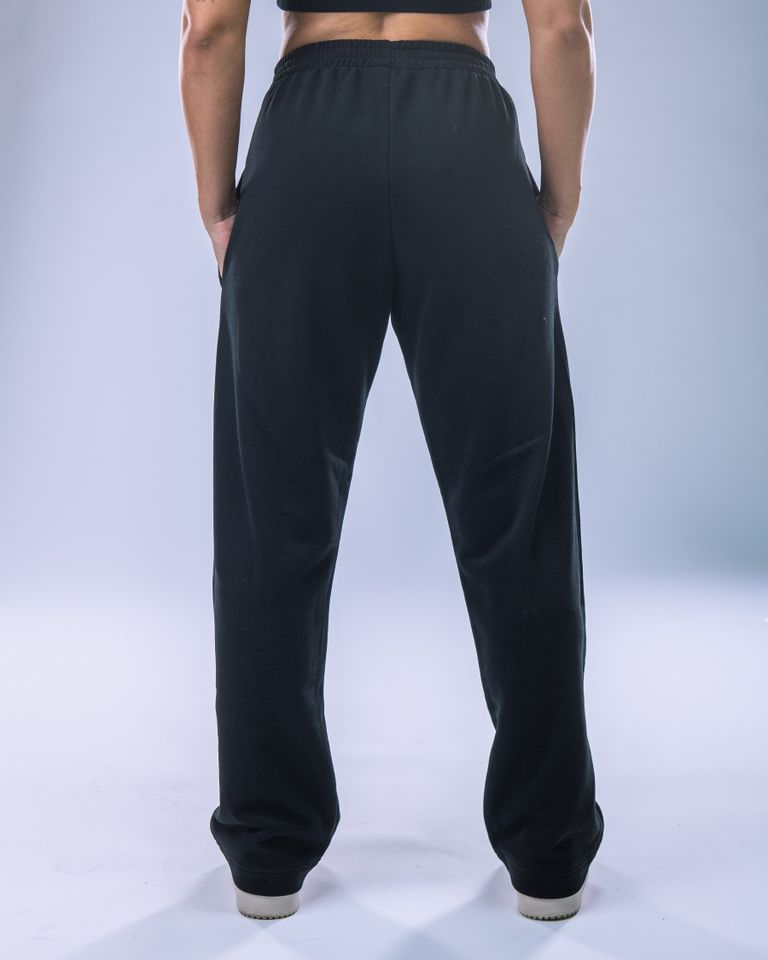 Women's Wide Joggers Black M-0