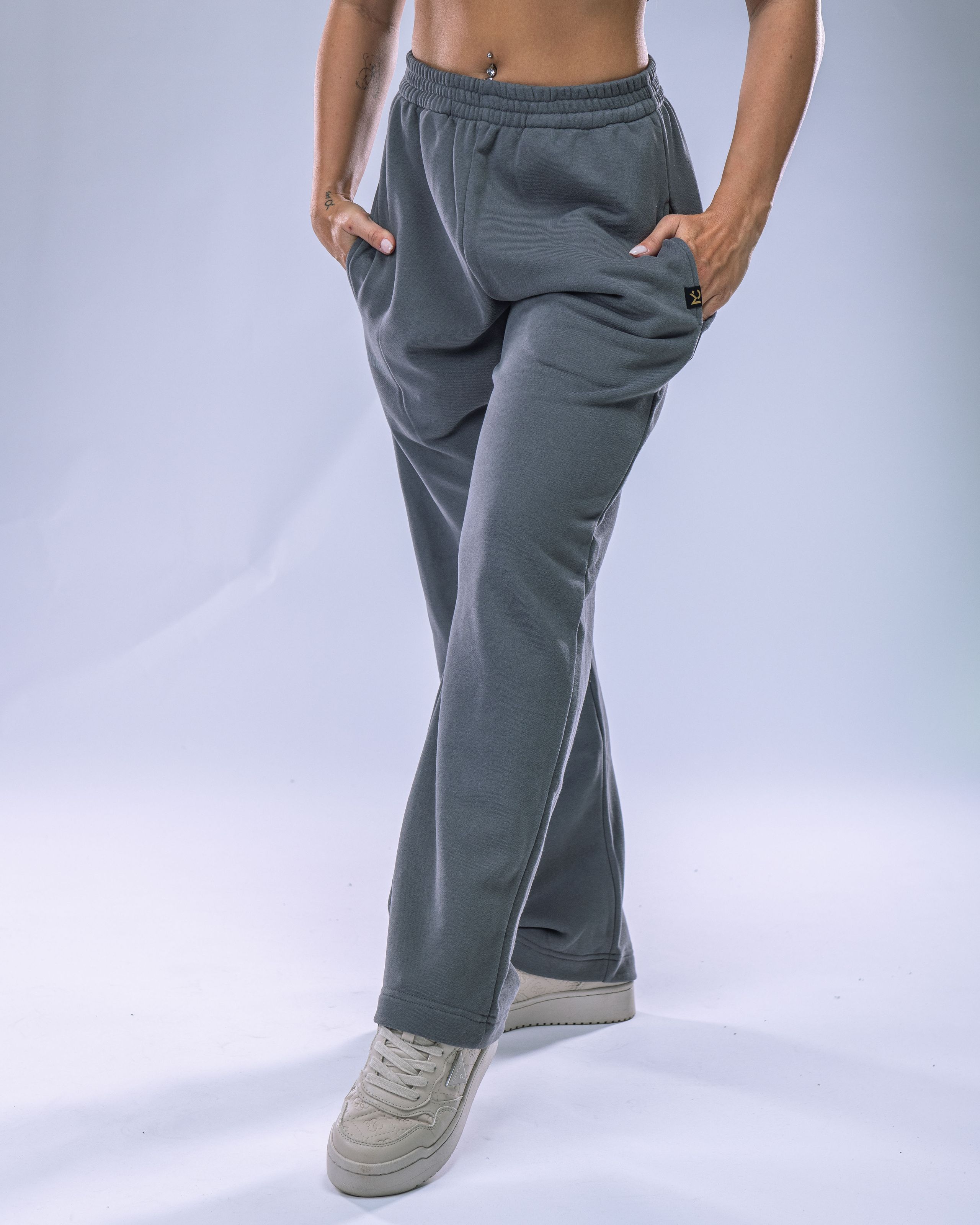 Women's Wide Joggers Grey L-7