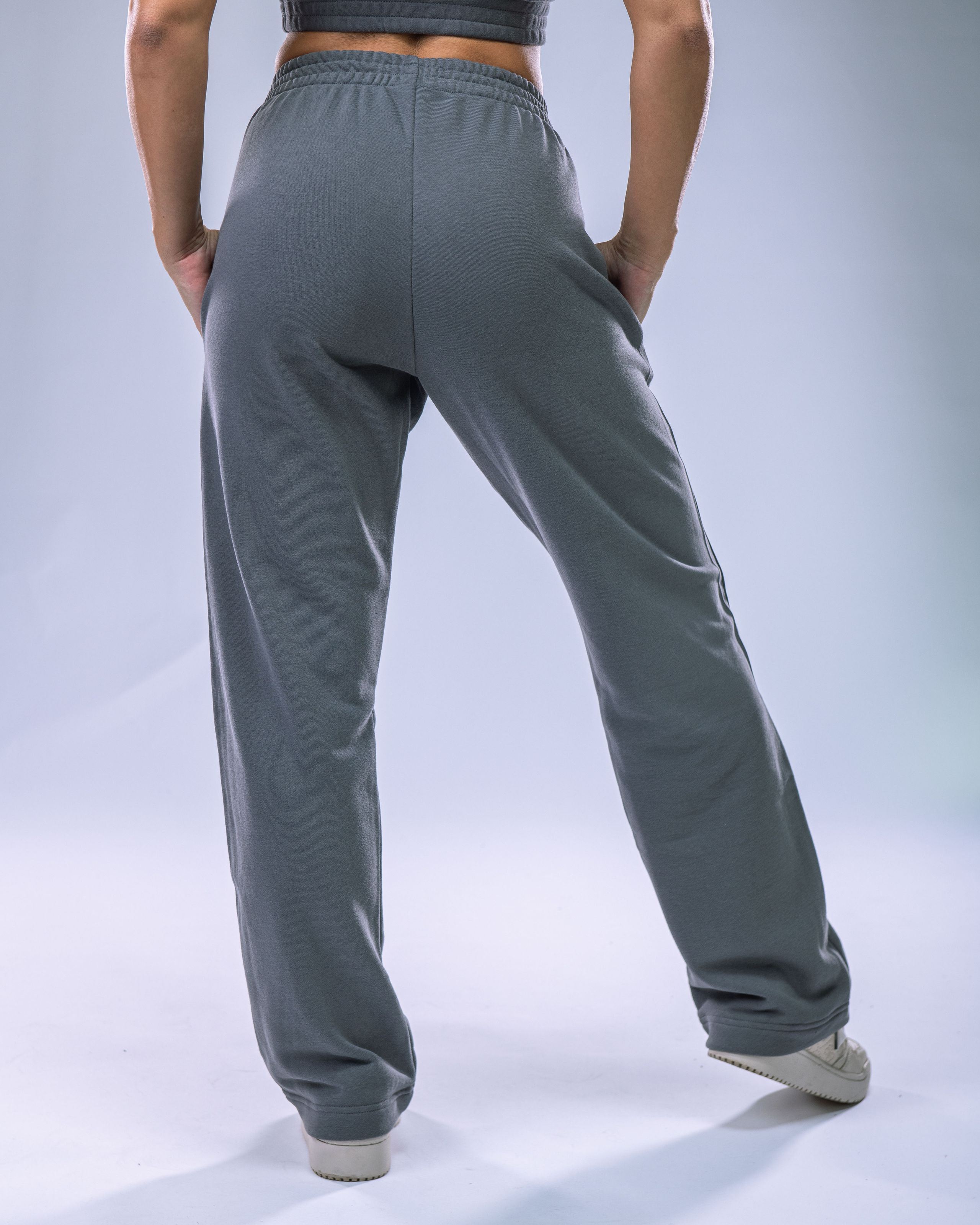 Women's Wide Joggers Grey M-2