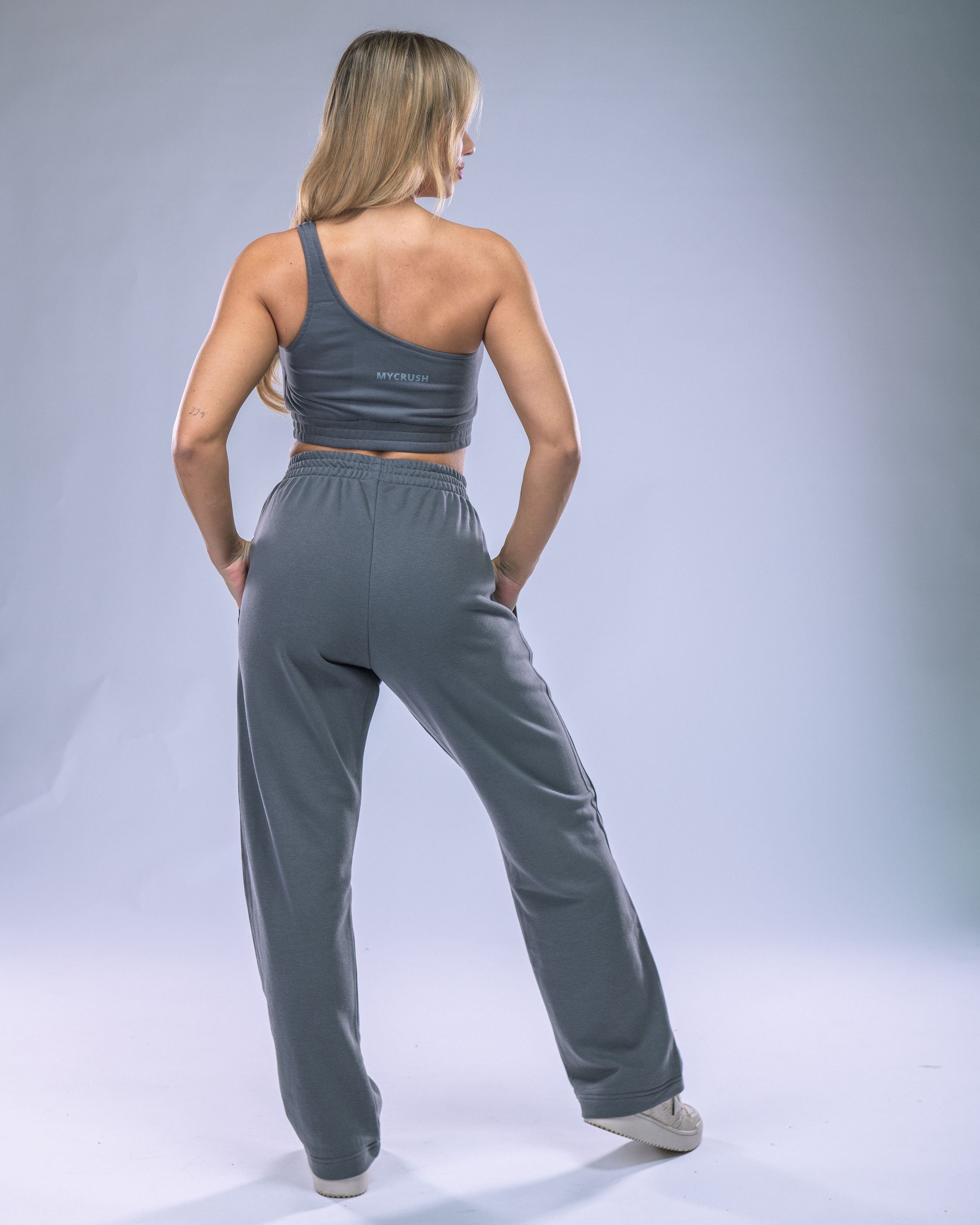 Women's Wide Joggers Grey M-3